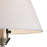 Atlas Lighting Elysburg 17'' High 1Lt Sconce, Satin Nickel/White