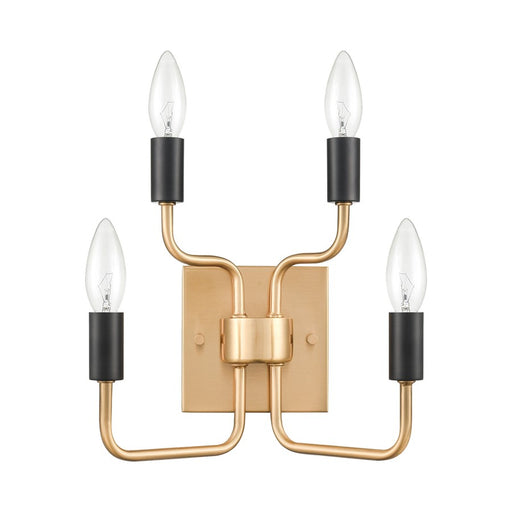 Atlas Lighting Epping Avenue 10'' High 4Lt Sconce, Aged Brass