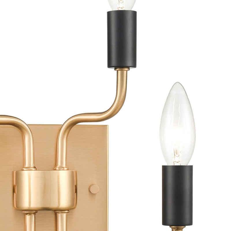 Atlas Lighting Epping Avenue 10'' High 4Lt Sconce, Aged Brass