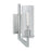 Atlas Lighting Faceted 12.75''H 1Lt Sconce, Brushed Nickel/Clear