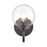 Atlas Lighting Fairbanks 8.5'' High 1Lt Sconce, Black/Clear/Clear