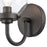 Atlas Lighting Fairbanks 8.5'' High 1Lt Sconce, Black/Clear/Clear