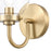 Atlas Lighting Fairbanks 8.5'' High 1Lt Sconce, Gold/Clear/Clear
