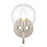 Atlas Lighting Fairbanks 8.5'' High 1Lt Sconce, Nickel/Clear/Clear