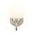 Atlas Lighting Fairbanks 8.5'' High 1Lt Sconce, Nickel/Opal/White