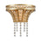 Atlas Lighting Fantania 9'' High 1Lt Sconce, Champagne Gold/Clear