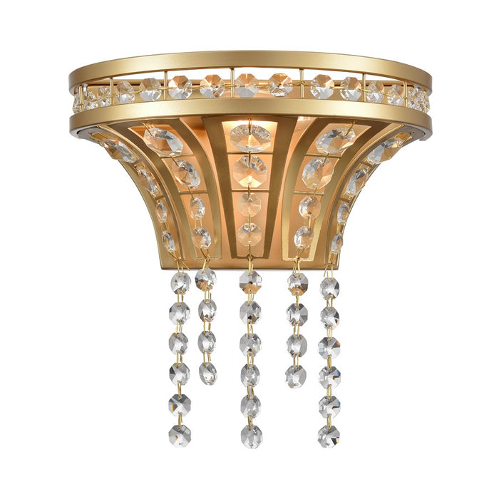 Atlas Lighting Fantania 9'' High 1Lt Sconce, Champagne Gold/Clear