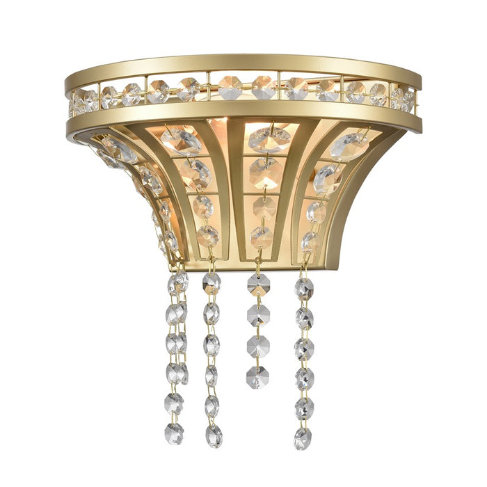Atlas Lighting Fantania 9'' High 1Lt Sconce, Champagne Gold/Clear