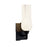 Atlas Lighting Fleur 14'' High 1Lt Sconce, Matte Black/White