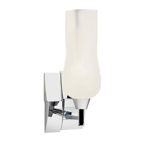 Atlas Lighting Fleur 14'' High 1Lt Sconce, Chrome/White