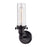 Atlas Lighting Fulton 12'' High 1Lt Sconce, Oil Rubbed Bronze/Clear