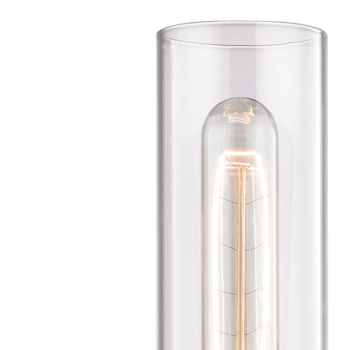 Atlas Lighting Fulton 12'' High 1Lt Sconce, Oil Rubbed Bronze/Clear