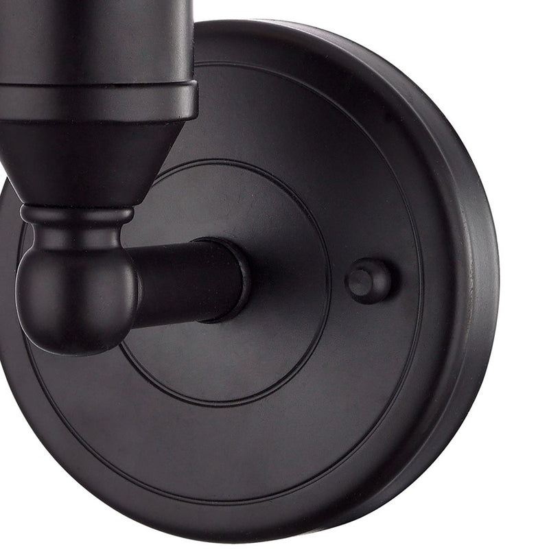Atlas Lighting Fulton 12in 1-Light Wall Sconce | Transitional Oil Rubbed Bronze and Clear Glass | Bedroom & Hallway Accent | Model WL11080-BZ