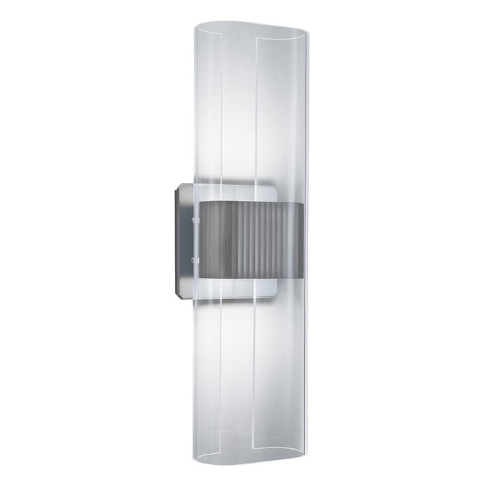 Atlas Lighting Gem 17'' High Integrated LED Sconce, Nickel/White