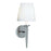 Atlas Lighting Georgetown 14.5''H 1Lt Sconce, Polished NK/WH