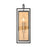 Atlas Lighting Gianni 17'' High 1Lt Sconce, Matte Black/Clear
