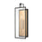 Atlas Lighting Gianni 17'' High 1Lt Sconce, Matte Black/Clear