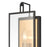Atlas Lighting Gianni 17'' High 1Lt Sconce, Matte Black/Clear