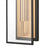 Atlas Lighting Gianni 17'' High 1Lt Sconce, Matte Black/Clear