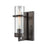 Atlas Lighting Holbrook 10''H 1Lt Sconce, Oil Rubbed Bronze/Clear