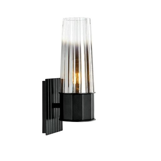 Atlas Lighting Icycle 12.25'' High 1Lt Sconce, Matte Black/Silver