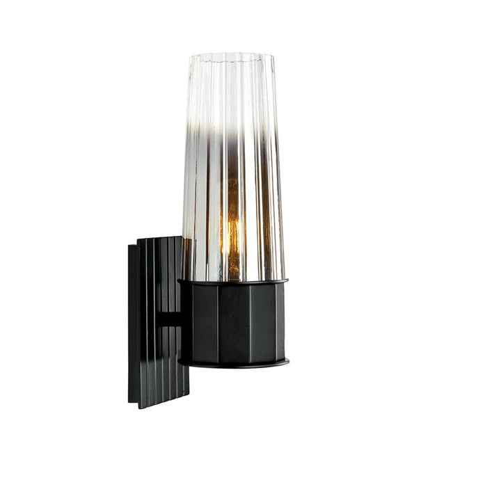 Atlas Lighting Icycle 12.25'' High 1Lt Sconce, Matte Black/Silver