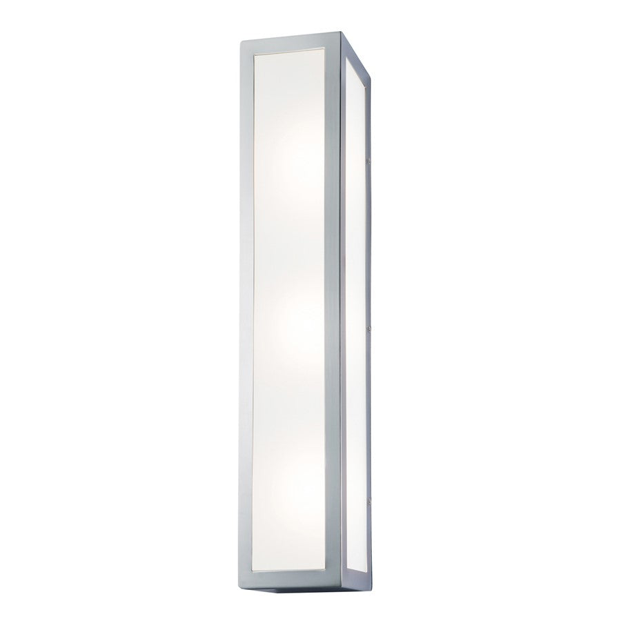 Atlas Lighting Kaset 24'' High Integrated LED Sconce, Chrome/White