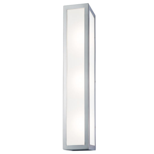 Atlas Lighting Kaset 24'' High Integrated LED Sconce, Nickel/White