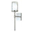 Atlas Lighting Kimberly 16.75'' High 1Lt Sconce, Chrome/Clear