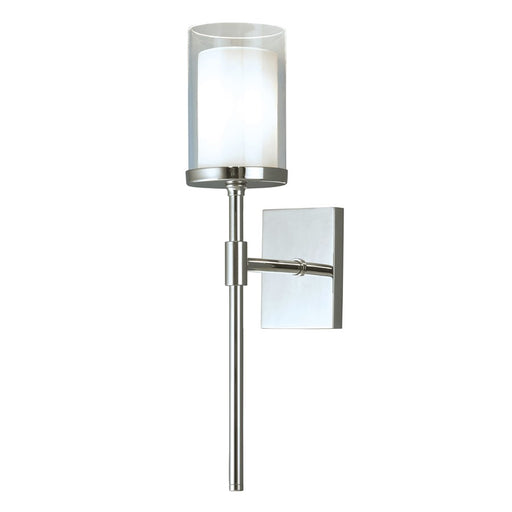 Atlas Lighting Kimberly 16.75'' High 1Lt Sconce, Chrome/Clear