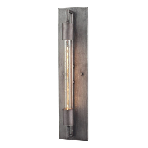 Atlas Lighting Laboratory 20'' High 1Lt Sconce, Weathered Zinc