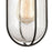 Atlas Lighting Lakeshore Drive 18'' High 1Lt Sconce, Black/Clear
