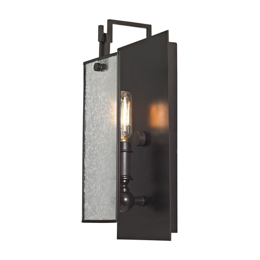 Atlas Lighting Lindhurst 13'' High 1Lt Sconce, Bronze/Clear