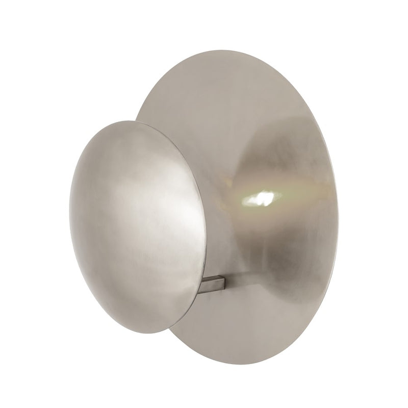 Atlas Lighting Lorens 12.5in 1-Light Wall Sconce | Transitional Polished Nickel and Gold Metal | Hallway & Bedroom | Model WL11103-NK