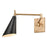 Atlas Lighting Luca 9'' High 1Lt Sconce, Natural Brass/Black