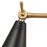 Atlas Lighting Luca 9'' High 1Lt Sconce, Natural Brass/Black