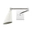 Atlas Lighting Luca 9'' High 1Lt Sconce, Polished Chrome/White