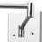 Atlas Lighting Luca 9'' High 1Lt Sconce, Polished Chrome/White