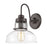 Atlas Lighting Manhattan Boutique 12''H 1Lt Sconce, Bronze/Clear
