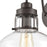 Atlas Lighting Manhattan Boutique 12''H 1Lt Sconce, Bronze/Clear