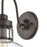 Atlas Lighting Manhattan Boutique 12''H 1Lt Sconce, Bronze/Clear