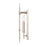 Atlas Lighting Mechanist 17'' High 1Lt Sconce, Chrome/Clear