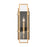 Atlas Lighting Mechanist 17'' High 1Lt Sconce, Matte Black/Clear