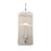 Atlas Lighting Merge 15'' High 1Lt Sconce, Satin Nickel/Clear