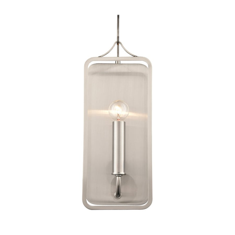 Atlas Lighting Merge 15in 1-Light Wall Sconce | Modern Chrome and Clear Glass | Bedroom & Hallway | 5 x 4 x 15 in | Model WL11110-CH