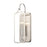 Atlas Lighting Merge 15'' High 1Lt Sconce, Satin Nickel/Clear