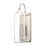 Atlas Lighting Merge 15'' High 1Lt Sconce, Satin Nickel/Clear