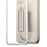 Atlas Lighting Merge 15'' High 1Lt Sconce, Satin Nickel/Clear