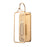 Atlas Lighting Merge 15'' High 1Lt Sconce, Satin Brass/Clear