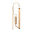 Atlas Lighting Merge 15'' High 1Lt Sconce, Satin Brass/Clear